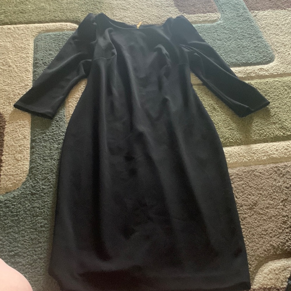 Black longer sleeve Calvin Klein dress